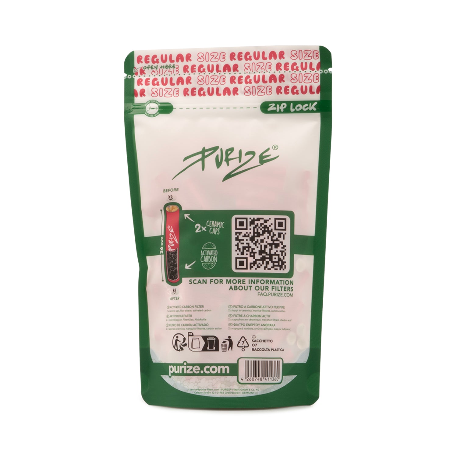 100 PURIZE® Regular Size