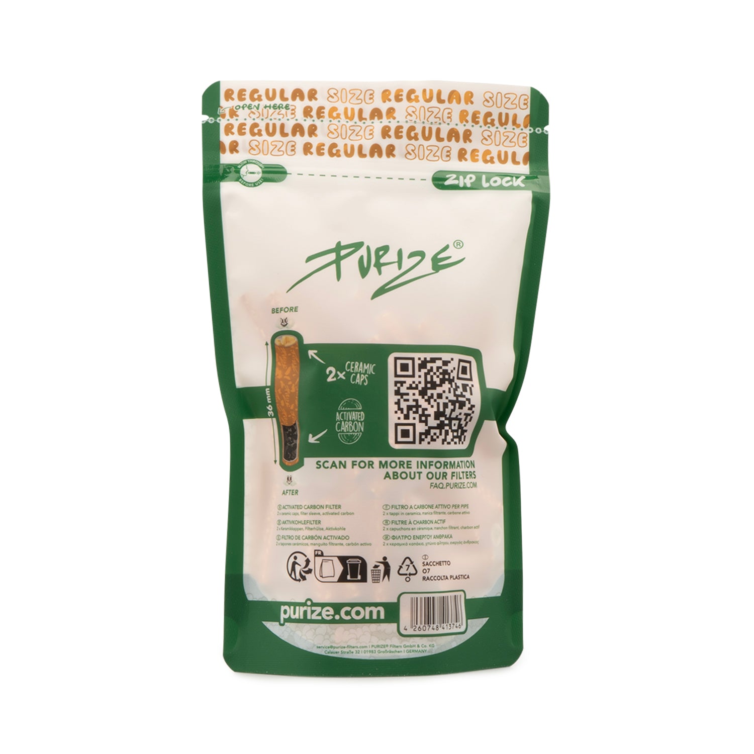 100 PURIZE® Regular Size