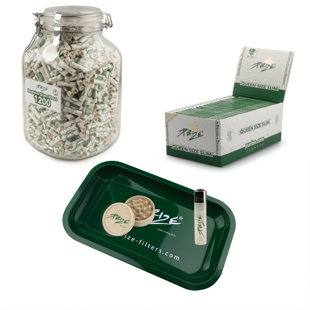 1200 PURIZE® Glas | Regular Size Short | Bundle