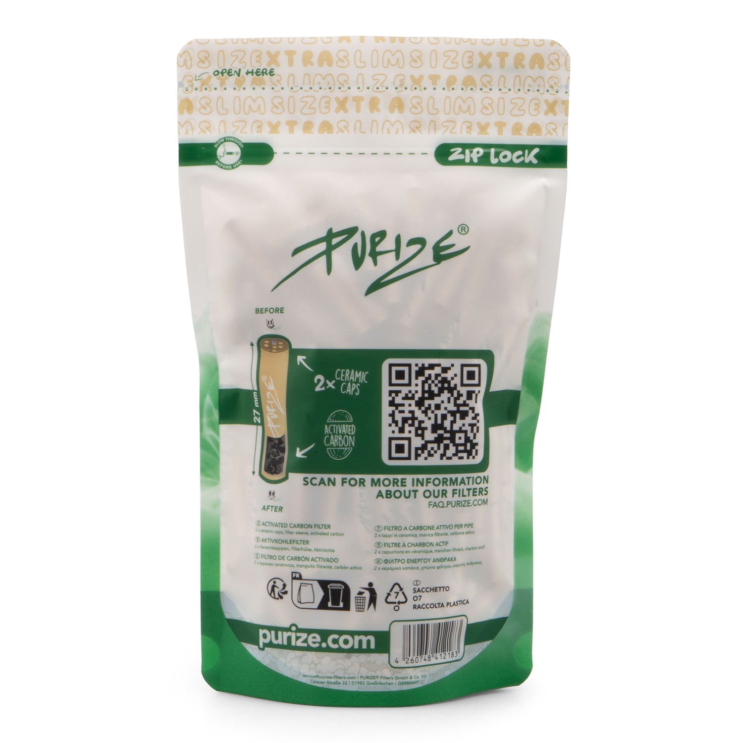 250 PURIZE® XTRA Slim Size