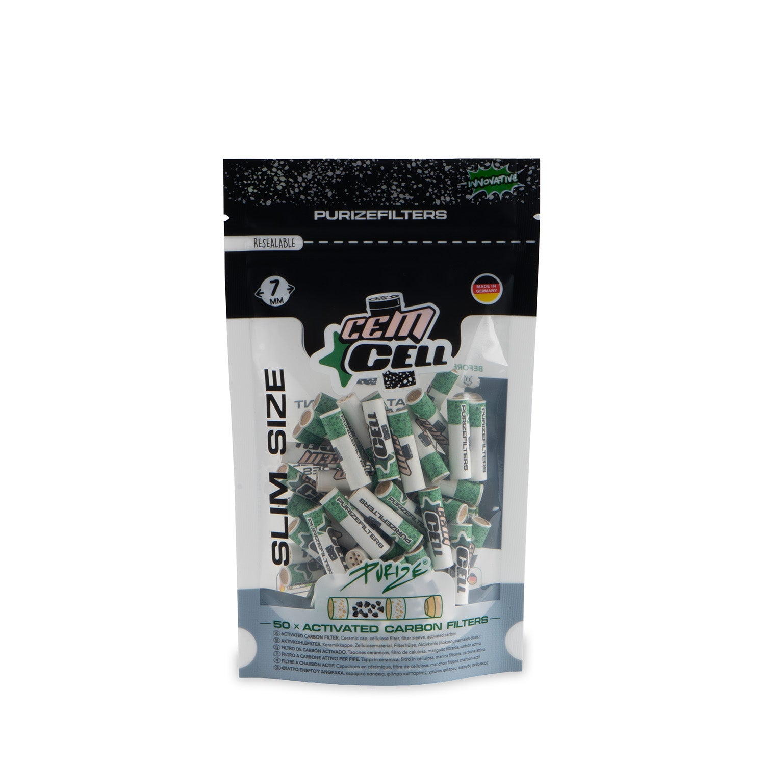 PURIZE 50 Slim Size Cem Cell Vorderseite Beutel