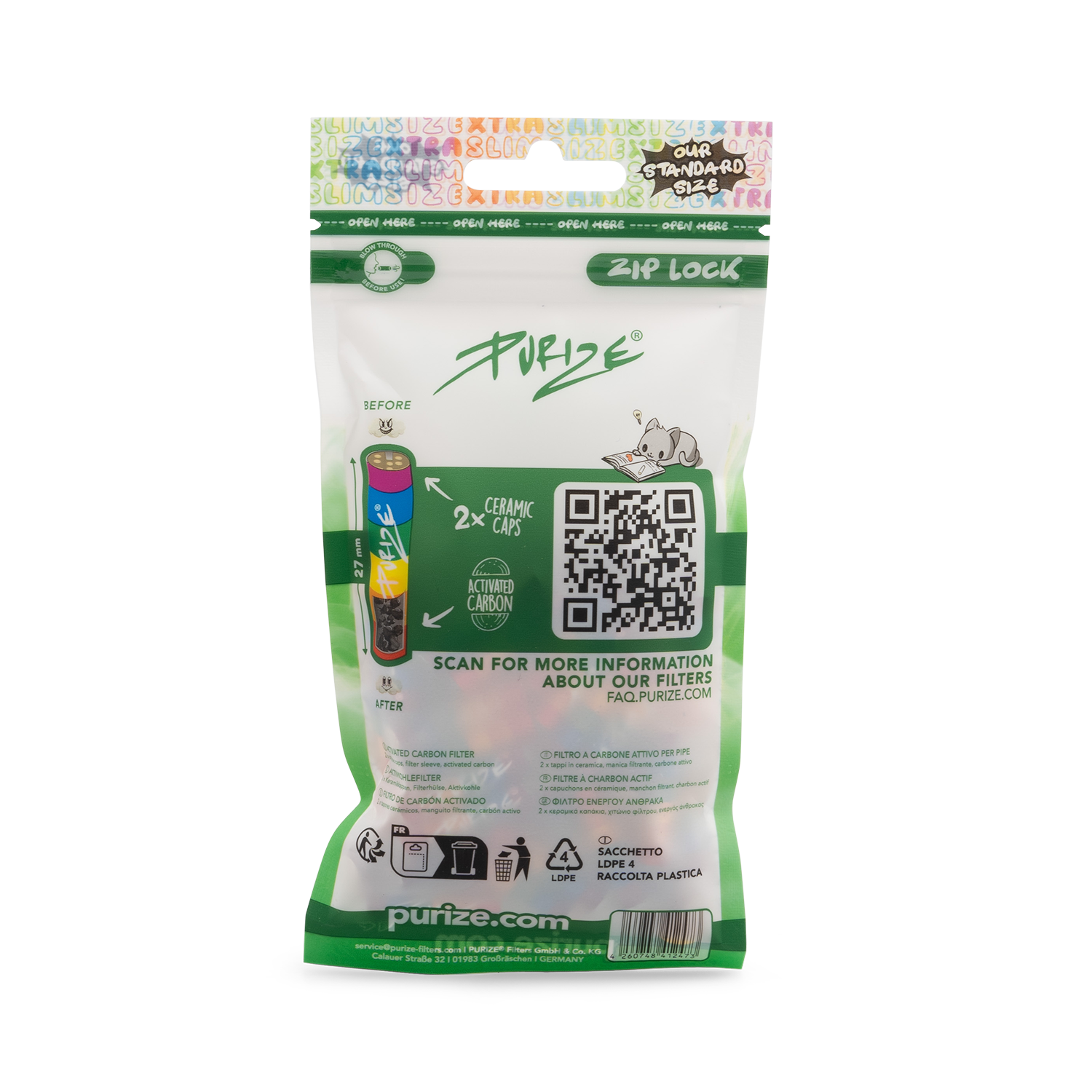 50 PURIZE® XTRA Slim Size
