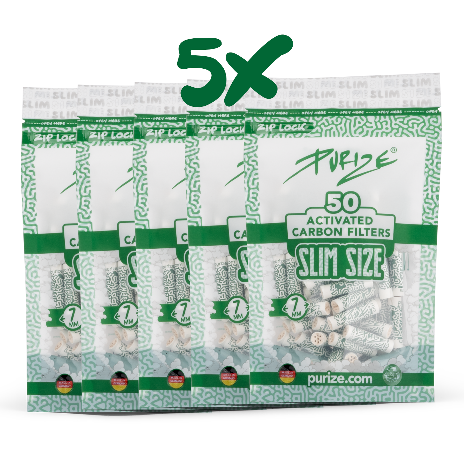 5x 50 PURIZE® | Slim Size