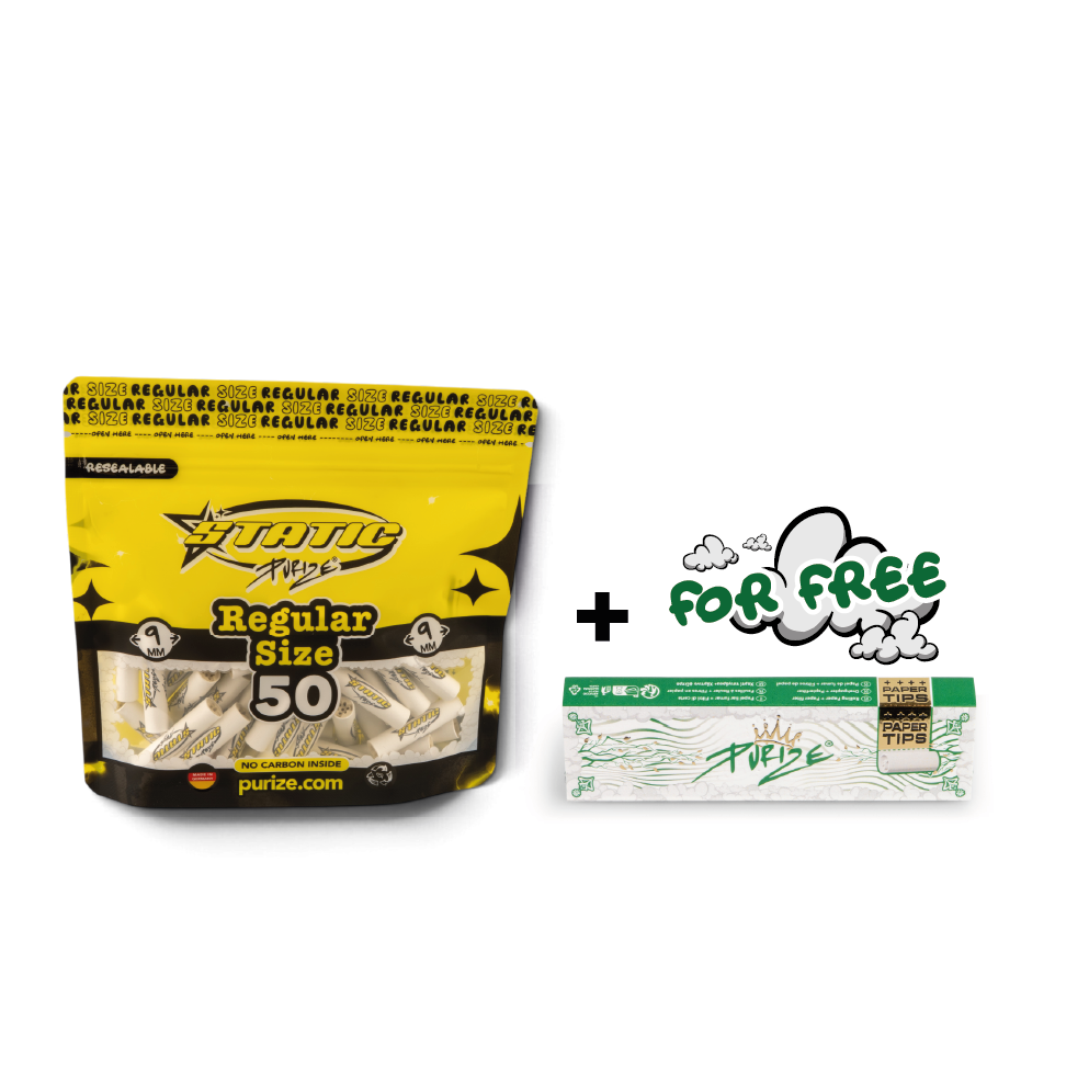 42 PURIZE® Static de tamaño normal + PURIZE® King Size Slim + boquillas de papel
