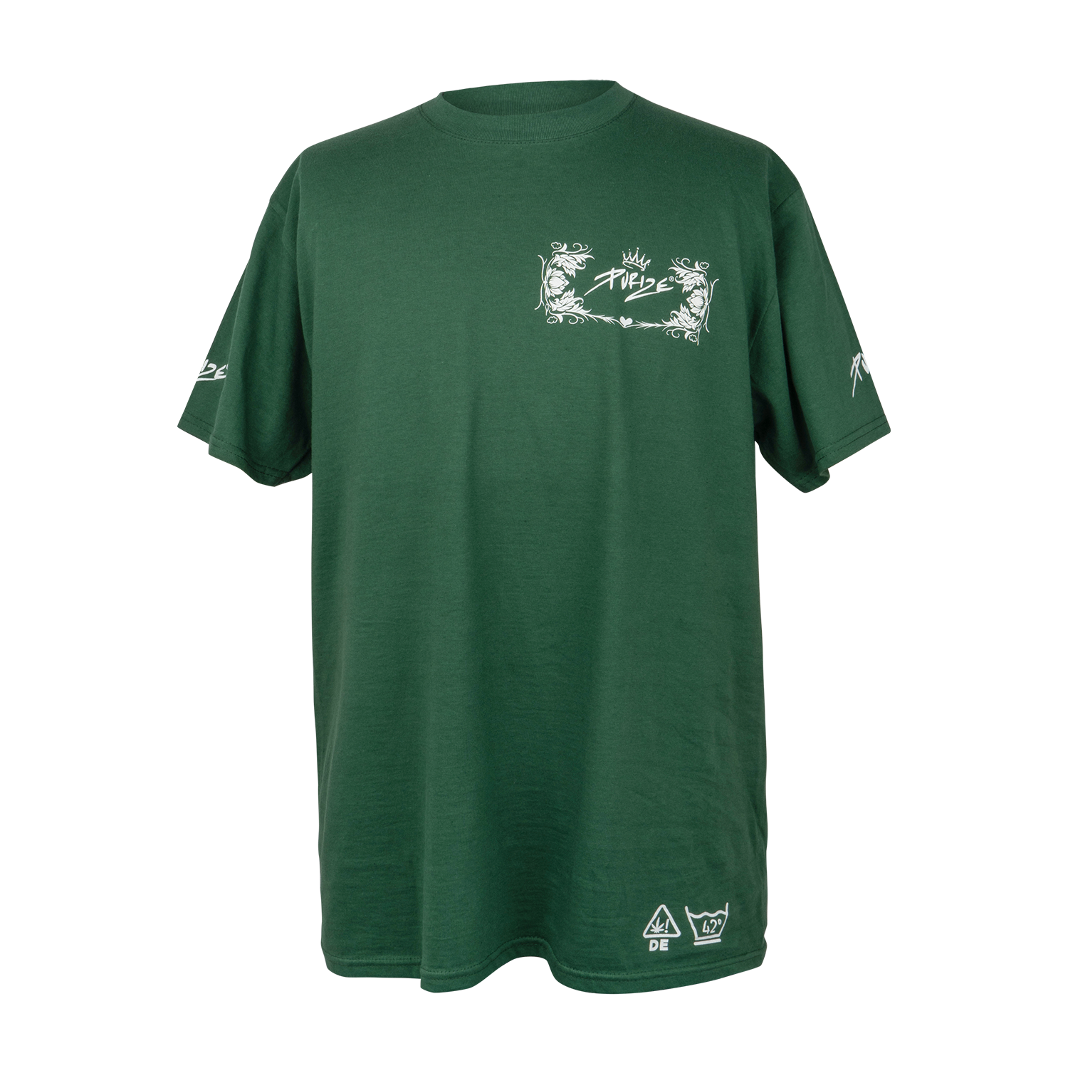 PURIZE T-Shirt Doodle Green Vorderseite