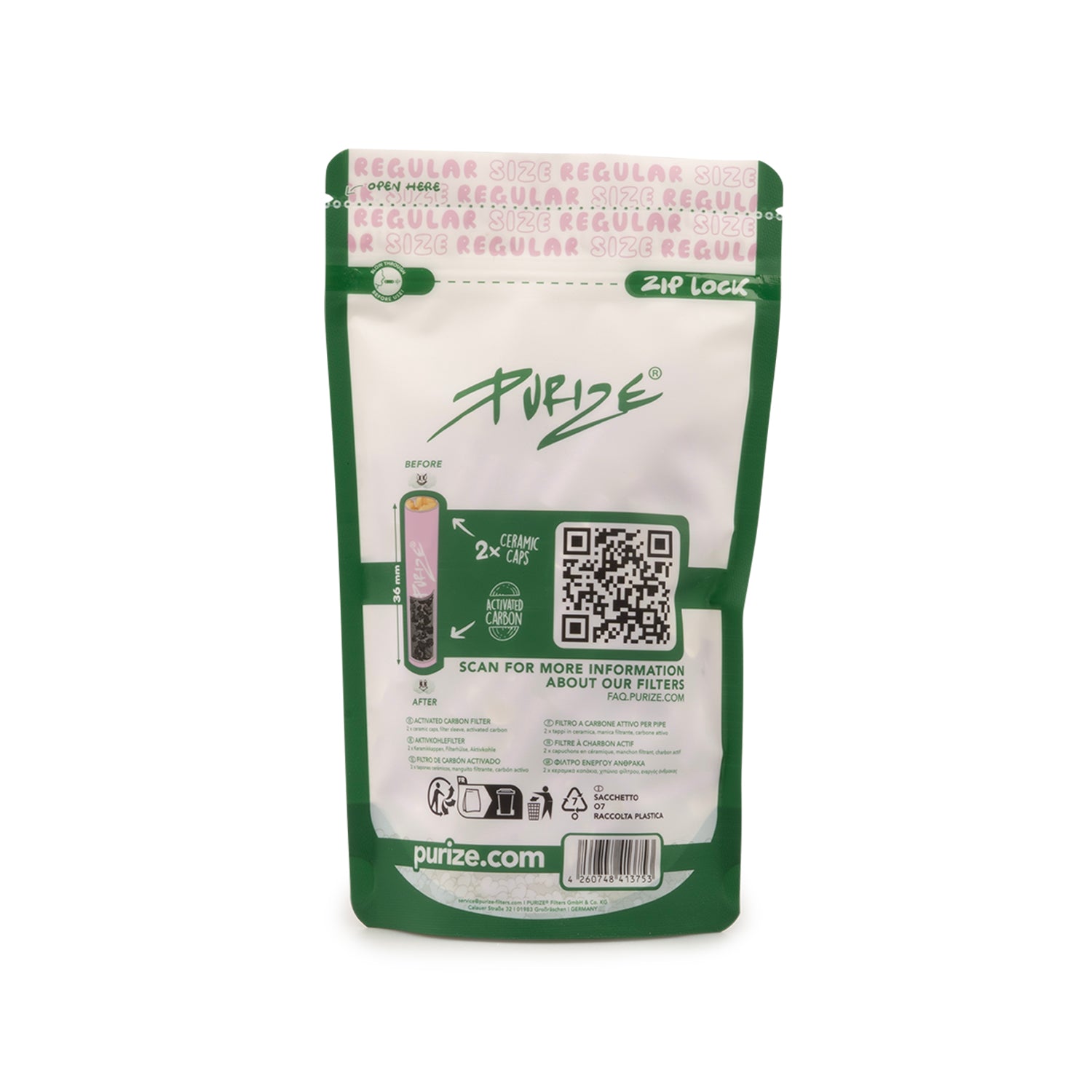 100 PURIZE® Regular Size