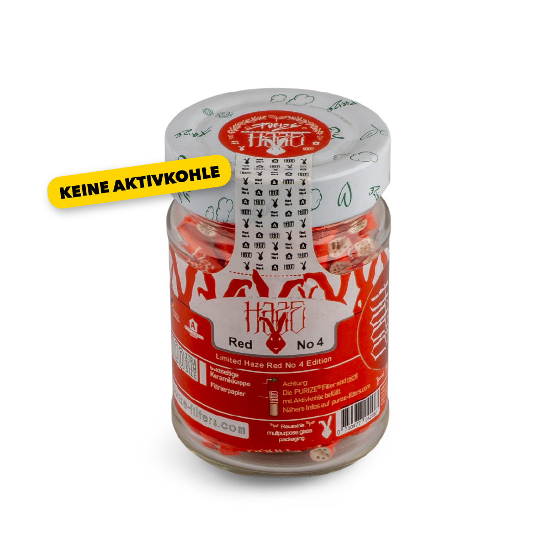 100 PURIZE® Glass XTRA Slim Size | HAZE (without activated charcoal)