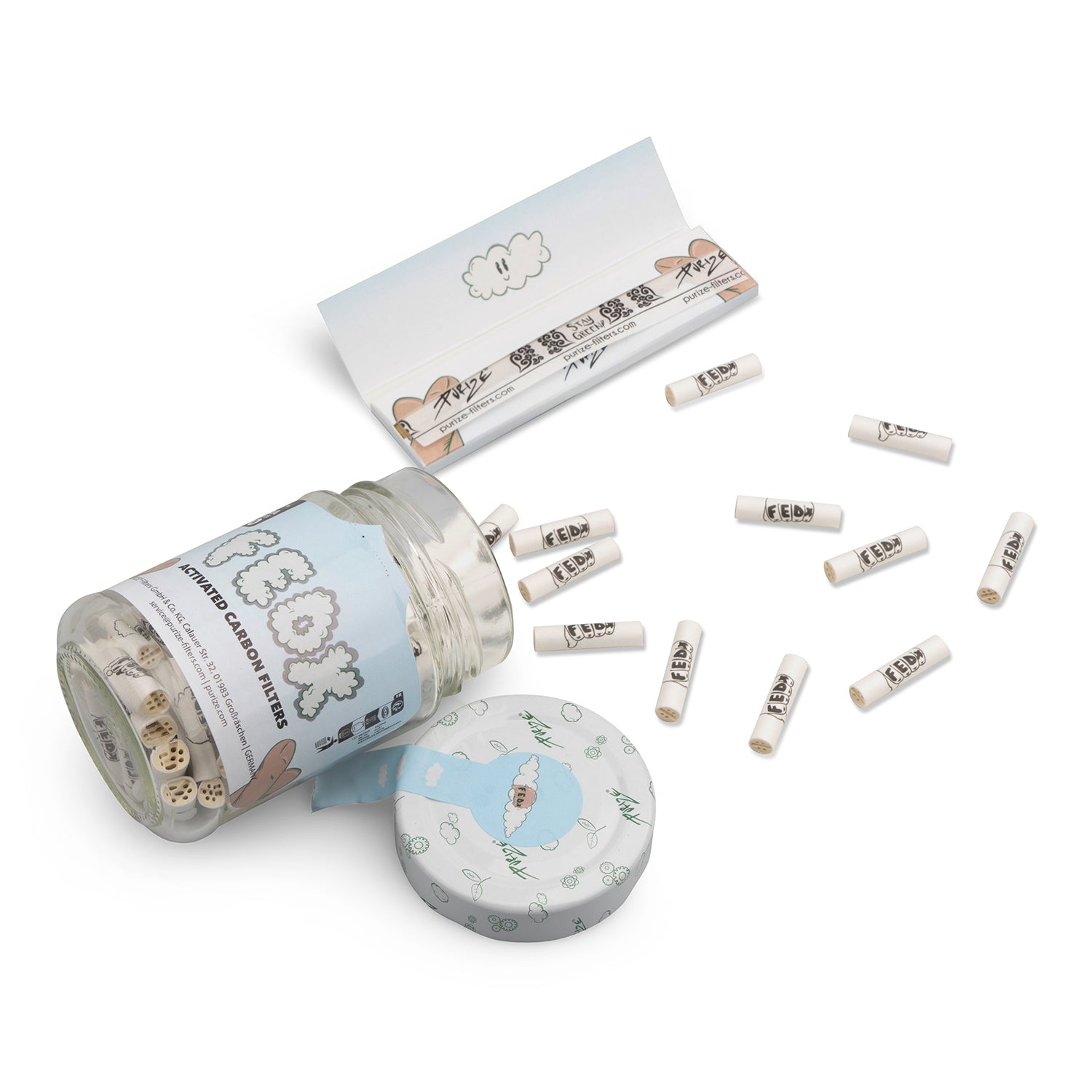 100 PURIZE® Glas XTRA Slim Size | FEDX