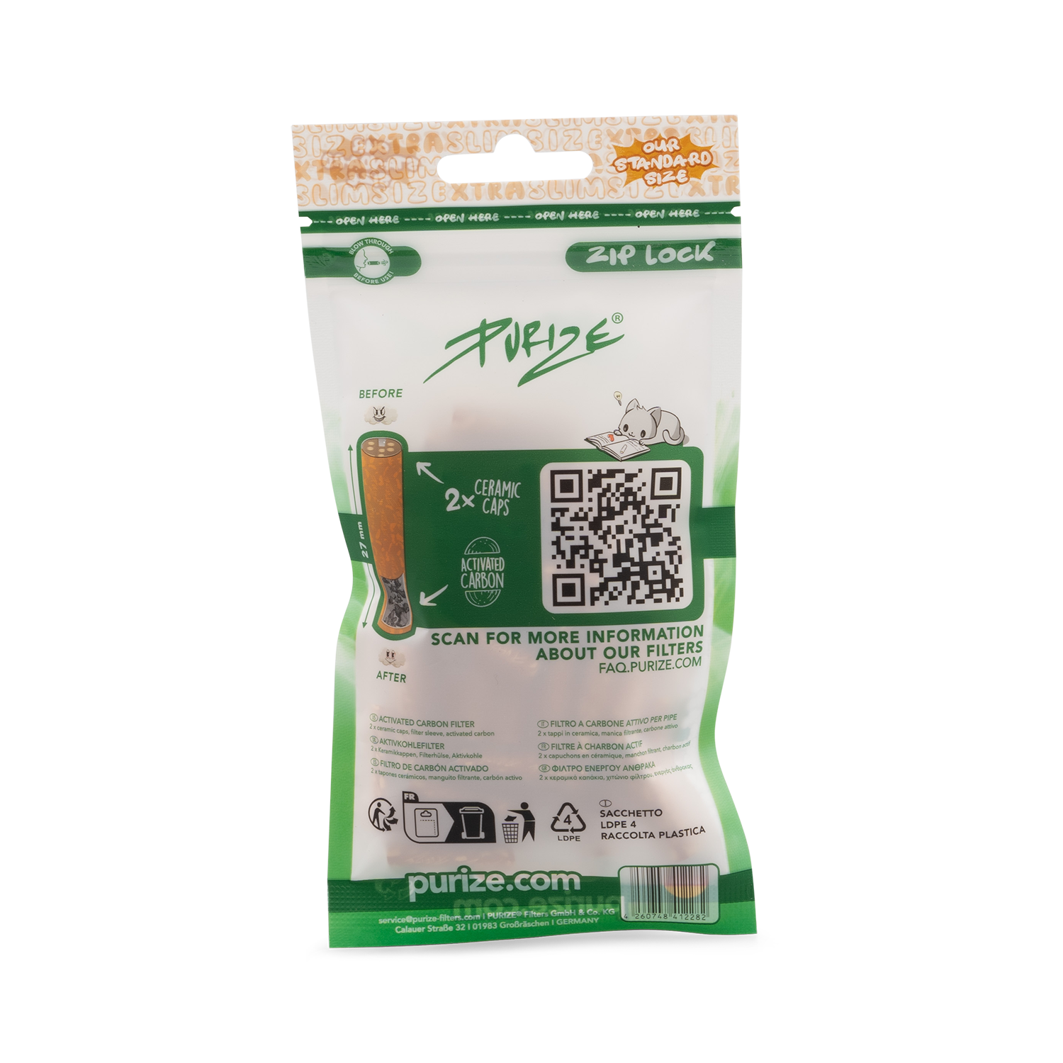 50 PURIZE® XTRA Slim Size