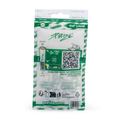 50 PURIZE® XTRA Slim Tamaño Cónico