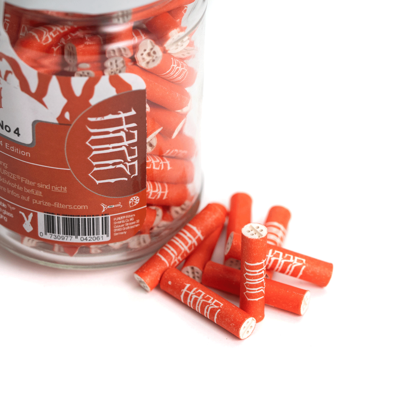 100 PURIZE® Glas XTRA Slim Size | HAZE (ohne Aktivkohle)