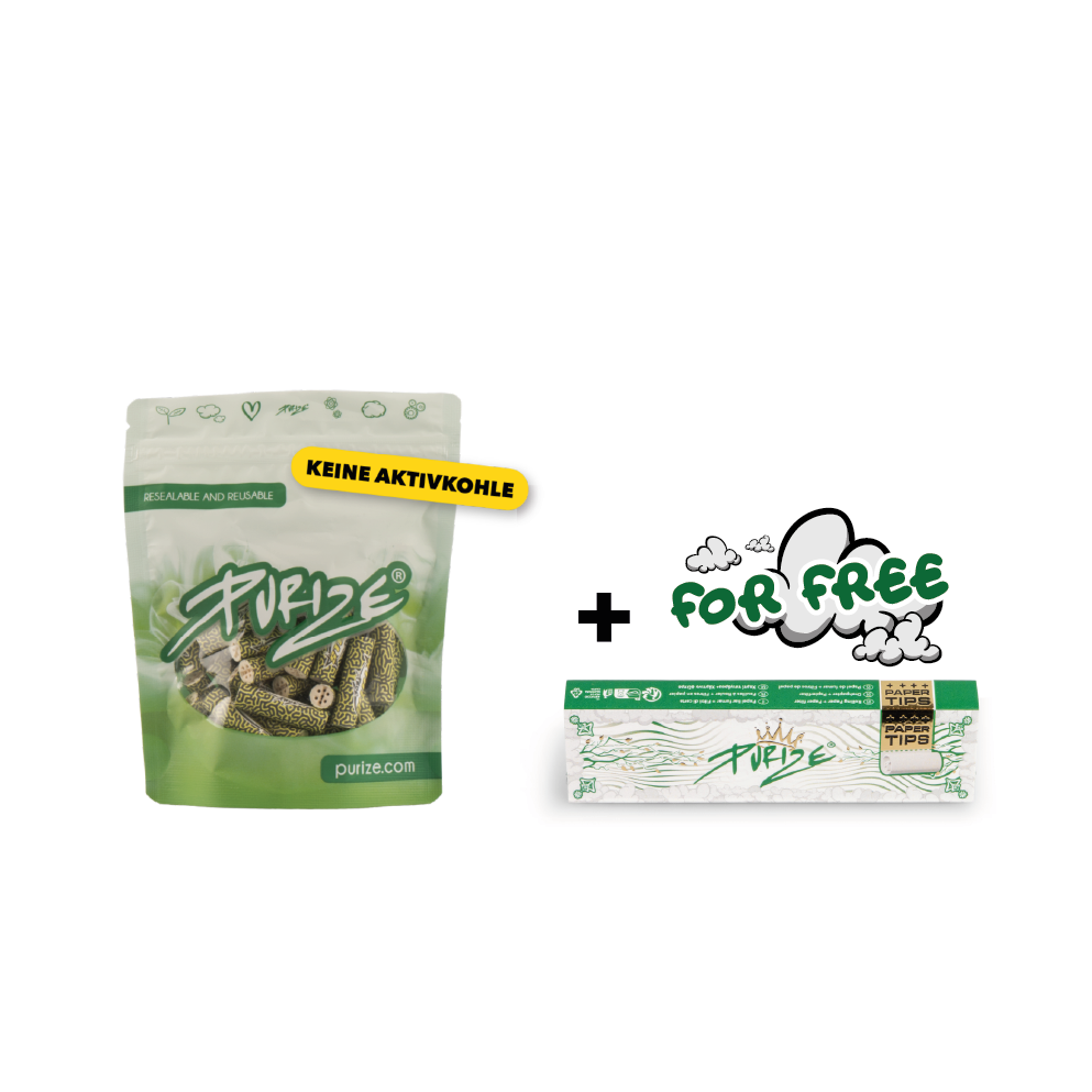 42 PURIZE® Static Slim Size + PURIZE® King Size Slim + Paper Tips