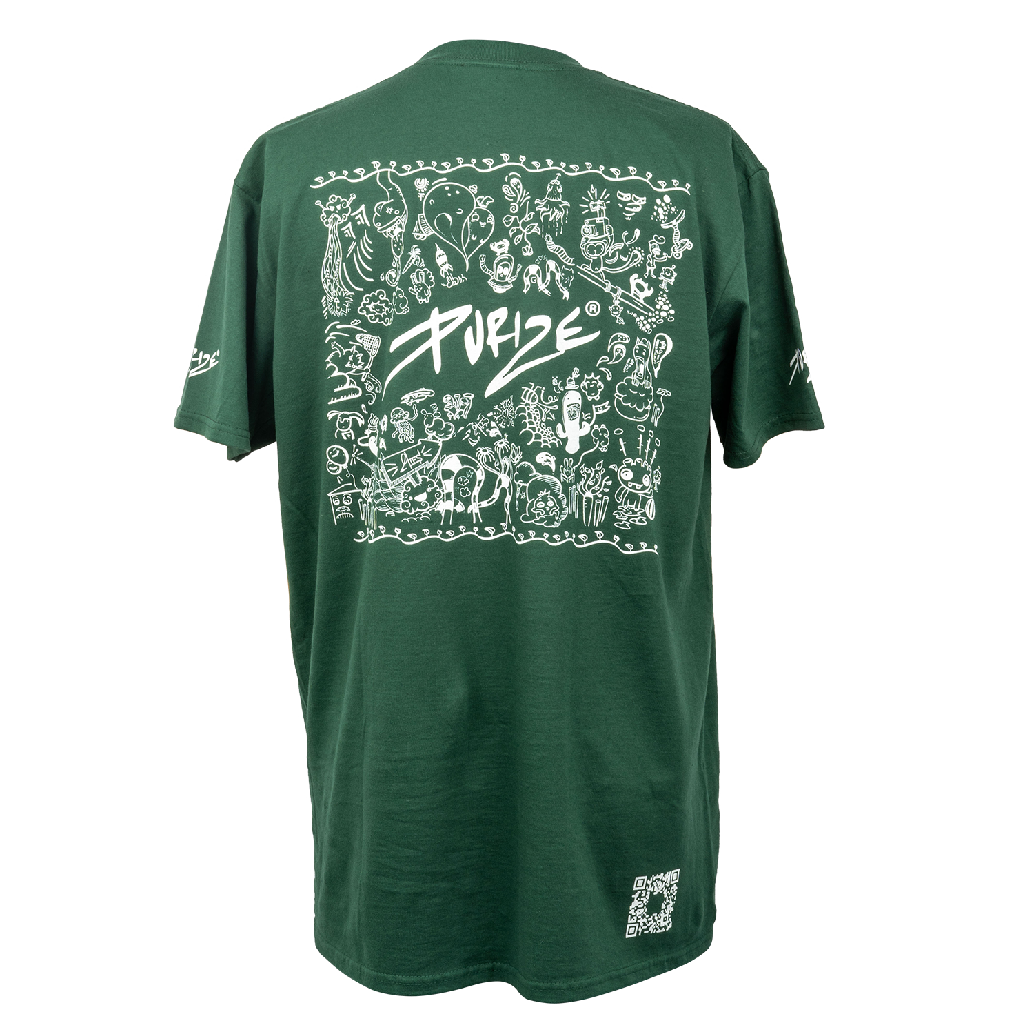 PURIZE® T-Shirt | Doodle green