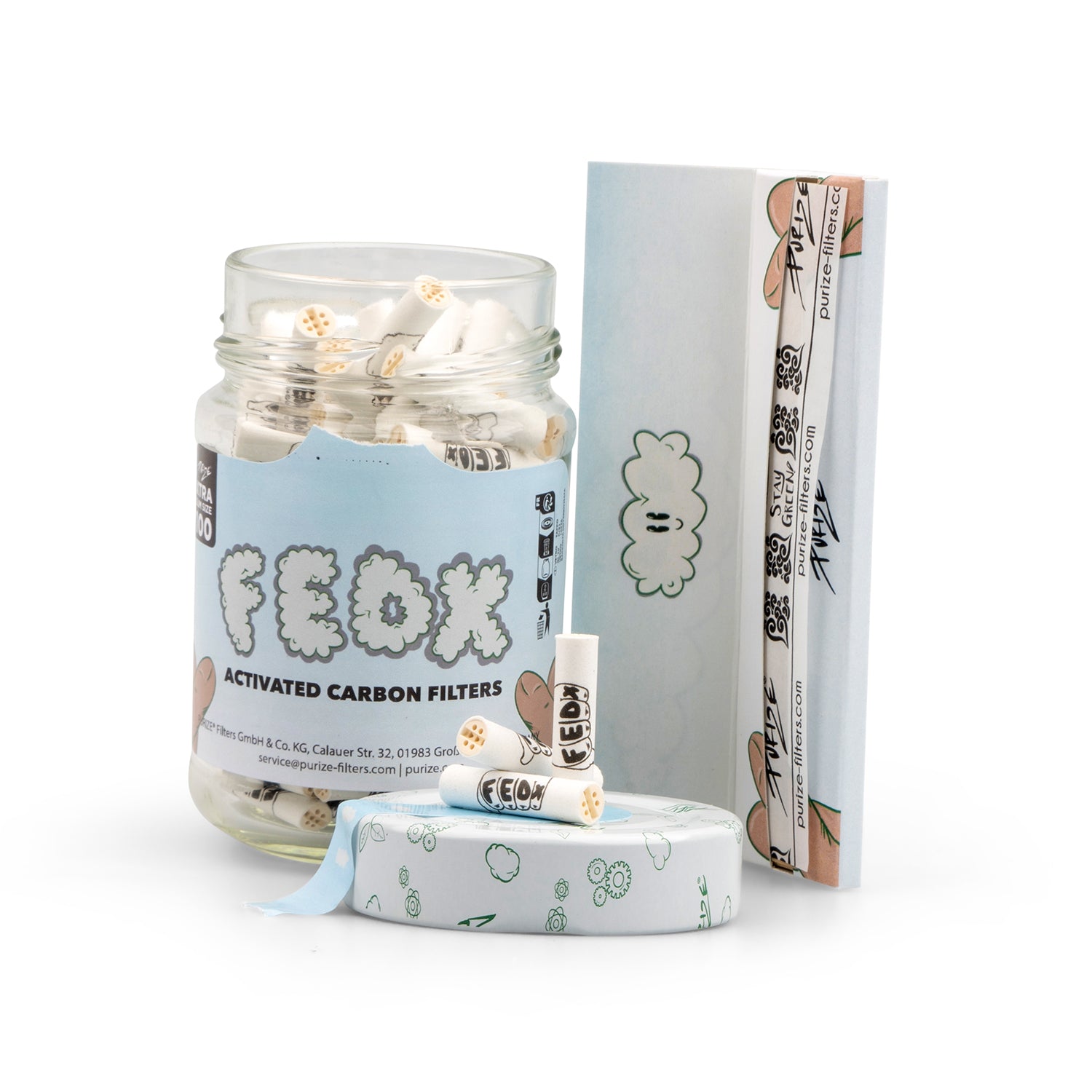 100 PURIZE® Glas XTRA Slim Size | FEDX