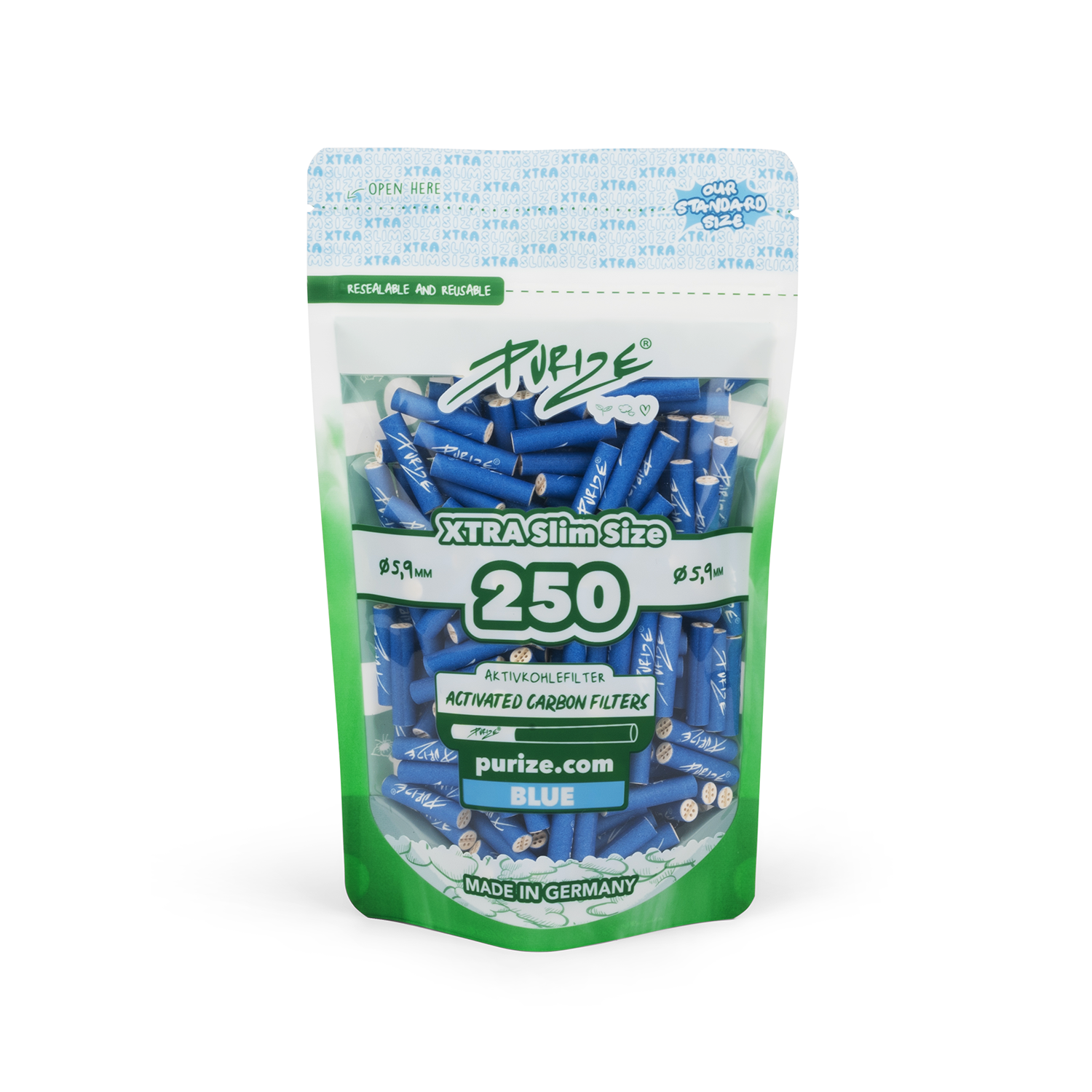 250 PURIZE® XTRA Slim Size | Blau