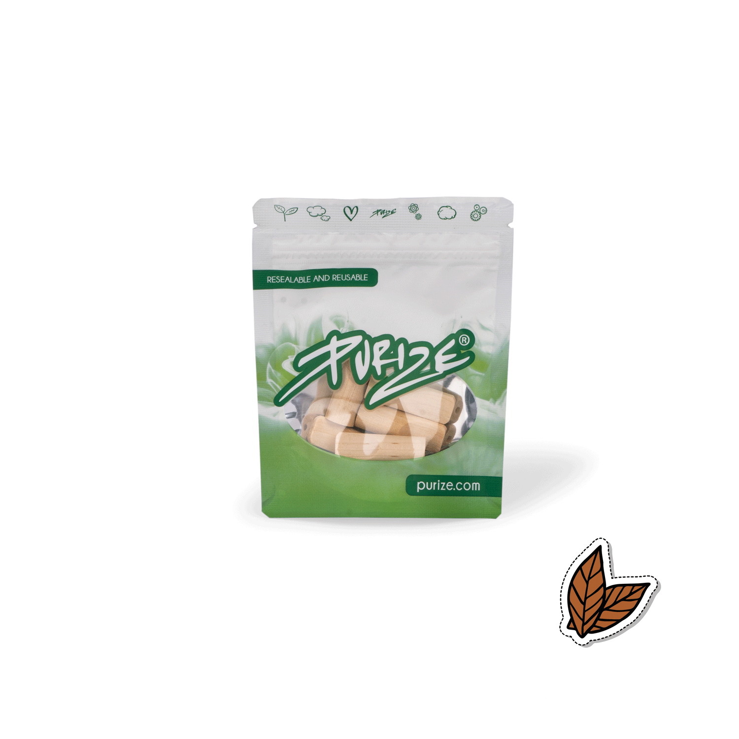 PURIZE® Holzmundstück | Regular Size | Geschmack: Vanille