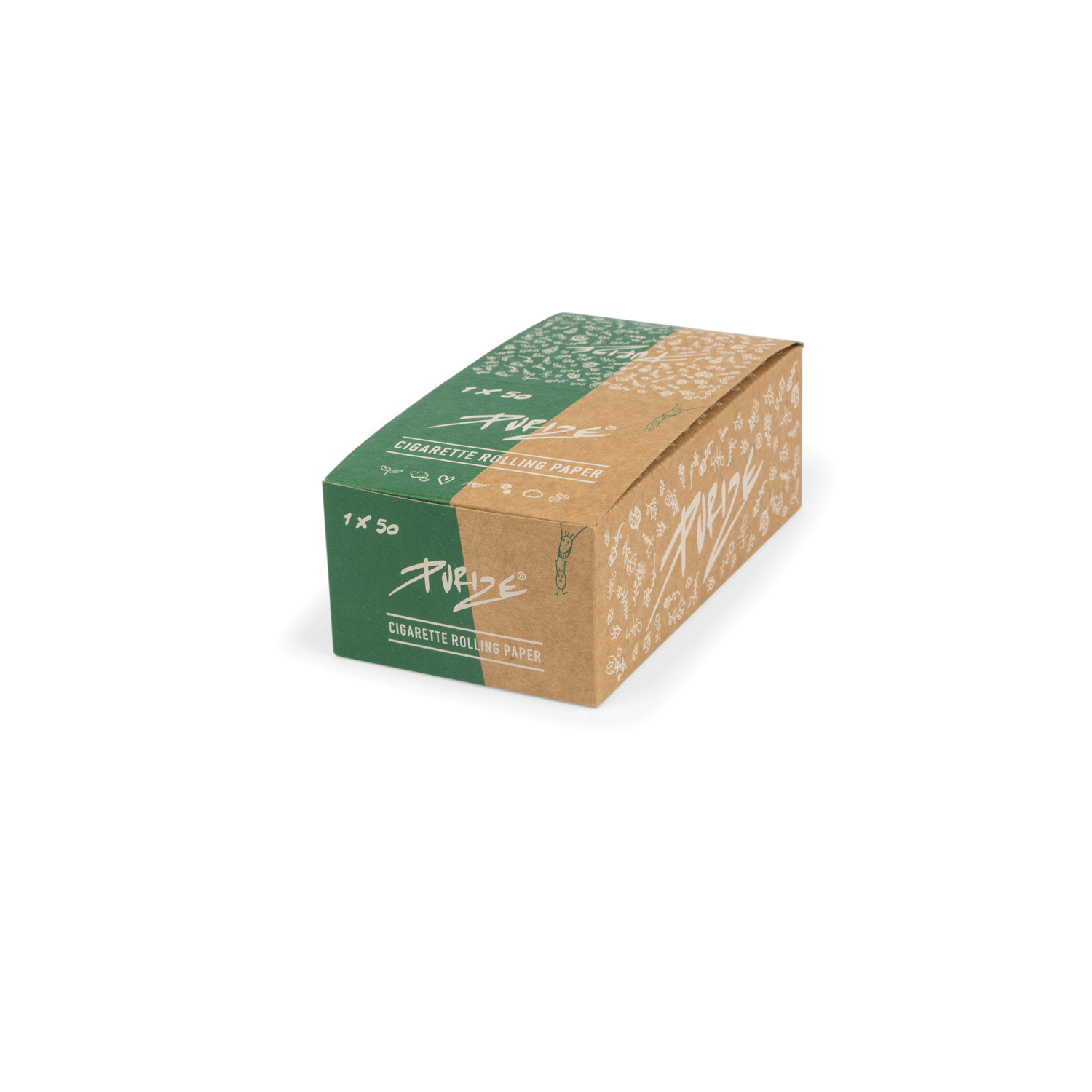 PURIZE® Cigarette Rolling Papers (50 feuilles) | paquet de 20 